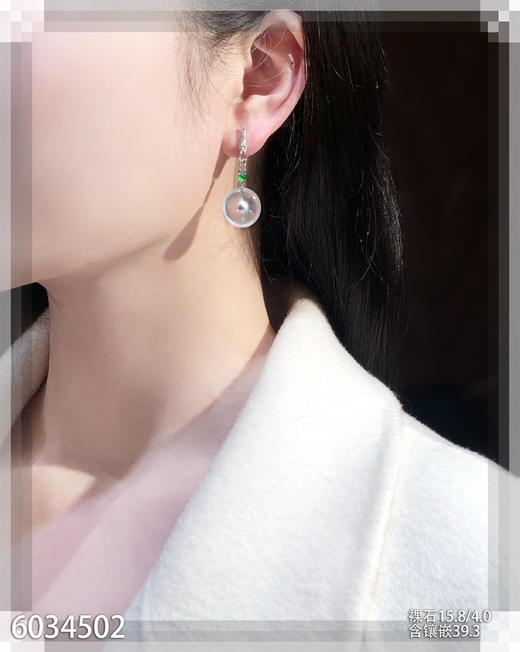 6034502，平安扣耳坠。具体价格微信咨询 商品图4