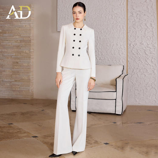 AD高端品牌双排扣西装套装女春2026新款爆款高级感职场穿搭一整套 商品图0