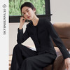 FUYAO扶摇直上 【高定立裁】黑色西装套装女春季圆领短外套两件套 商品缩略图1