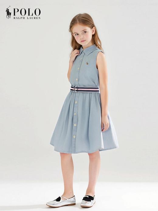 点此购买 拉夫夏季女童水洗无袖收腰牛仔连衣裙 md 340887 商品图3