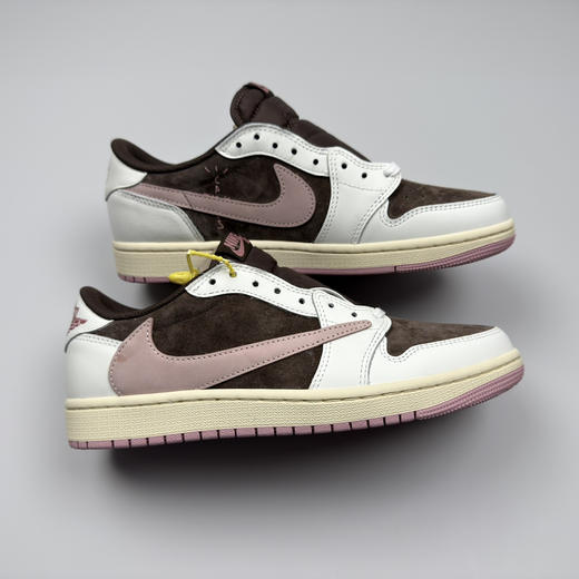 春季特惠💰430 公司级 # Travis Scott x Air Jordan 1 AJ1乔1低帮倒钩 商品图7
