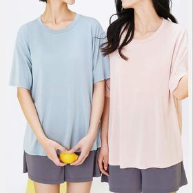 内茵 凉感带胸垫女款春夏家居服套装【该商品不支持用券】