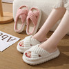 春秋季灯芯绒家居棉拖鞋女批发室内男女EVA厚底防滑地板居家保暖 商品缩略图1