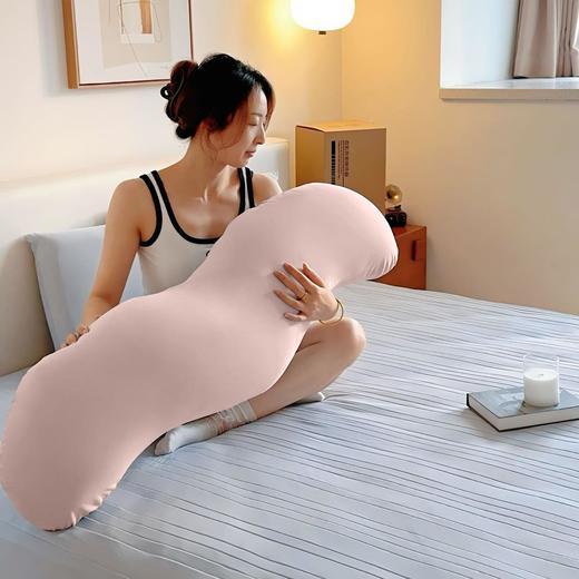 【深睡抱抱枕】A类母婴面料 柔 95CM*30CM 软亲肤 隐藏式拉链头 呵护JI椎 三点支撑 双波浪曲线设计 为侧睡量身定制 商品图2