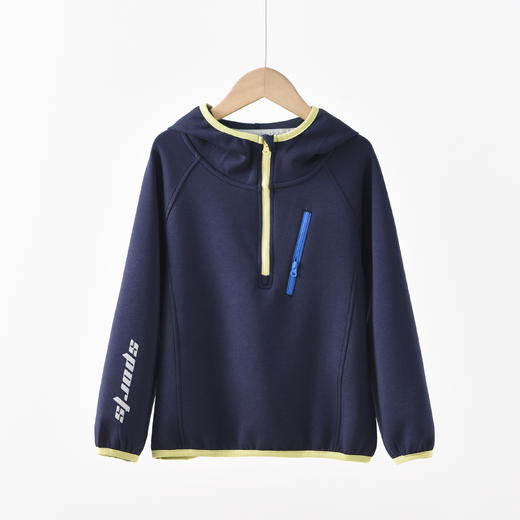 开春带娃撒欢的刚需卫衣终于来啦！【MUBENMI木本木米2608软釉连帽卫衣】舒弹户外连帽卫衣｜拼色拉链+反光设计｜柔滑微弹超百搭✨颜值与实力双在线！👇 商品图9