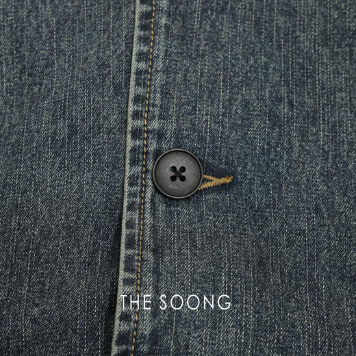 THESOONG|“匠心织造”100%全棉赛络纺10盎司复古水洗牛仔外套HBNZ8363 商品图7