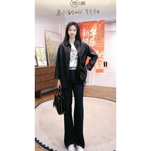 （稀缺带标）火桐hooton 莫奈花园 M家2026春夏花枝刺绣棉质短袖T恤 商品图1