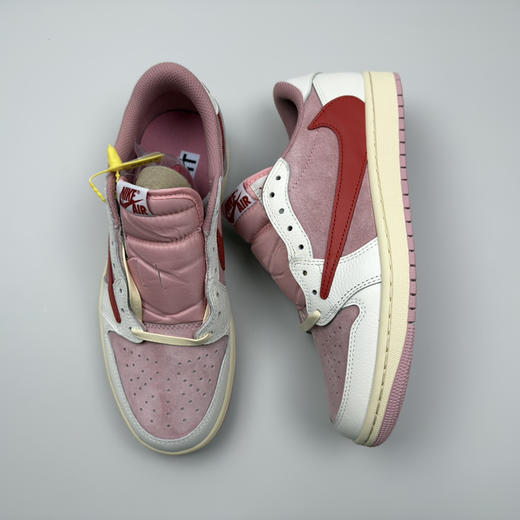 春季特惠💰430 公司级 # Travis Scott x Air Jordan 1 AJ1乔1低帮倒钩 商品图5