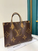 LV on the go 老花 中号 单肩包 商品缩略图0