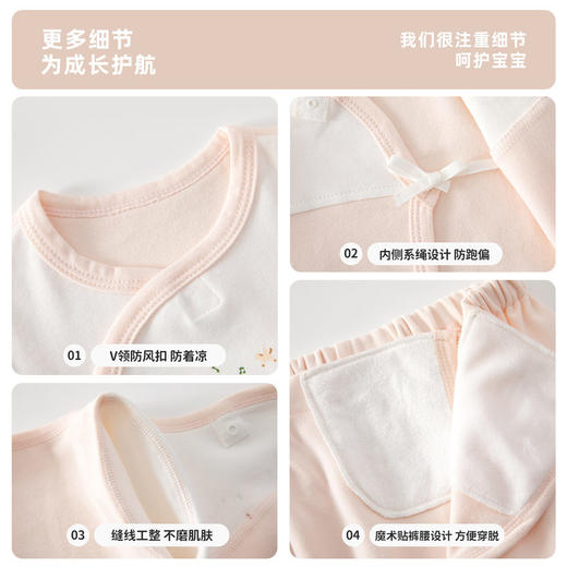 新款A类婴儿睡衣精梳棉分体春秋四季儿童睡衣透气可爱宝宝套装 商品图3