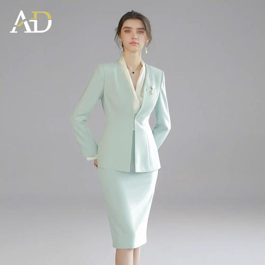 AD高端品牌西装外套女春季2026新款高级感正式场合西服半裙两件套 商品图0