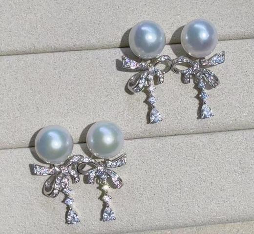 ⁶美少女款【澳白耳钉】11-12mm海水珍珠，银镶，微瑕，出证书，24小时鉴赏期【香港】SS06-QTT-XGZZ 商品图3