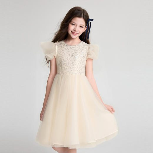 笛莎/Deesha 2026年夏季新款女童中大童精致公主连衣裙裙子 商品图0