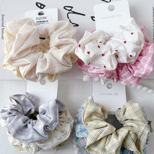 【积分兑】高级感显白发圈组合发圈（3个）-纪念日百货门店同款169452942 商品图0