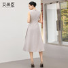 艾尚臣轻熟优雅风无袖连衣裙女收腰A字裙通勤中长款极简风 商品缩略图4