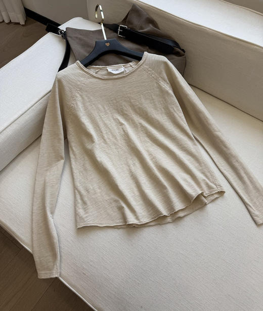 American vintage原单纸片人卷边T恤打底衫022601 商品图0