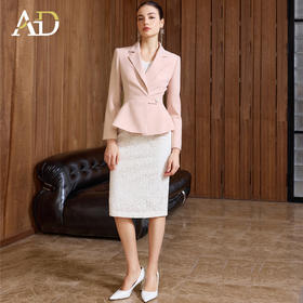 AD高端品牌西装套装女春季2026新款轻奢高级感重要场合两件套裙子