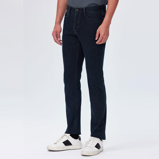 【莫代尔】德鲨男士弹力牛仔长裤2026夏季新款直筒休闲裤 商品图2