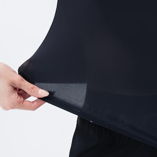 TITIKA小怪瘦亨利领长袖T恤女春秋修身长款运动休闲跑步上衣61T21241 商品图3