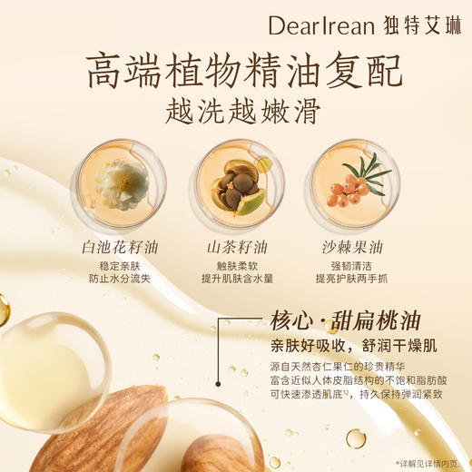 【新品】独特艾 琳身体沐浴油 清洁干皮留香保湿舒缓精油沐浴露，以油溶垢、深润养肤，14天改善干纹起皮，洗后肌肤弹润不紧绷 商品图5
