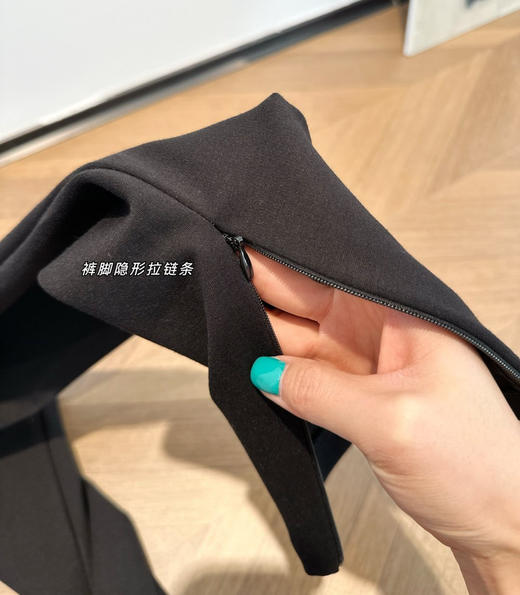 Toteme裤腿开叉打底裤小黑裤 商品图14