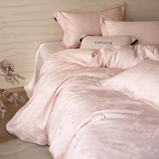 【品牌直发】加倍生活 60支长绒棉全棉纯棉提花高奢四件套-幻境系列  礼盒装多色可选 床单款/床笠款 商品图6