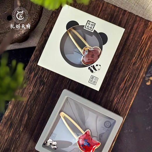 【蜀锦饰品：发夹】礼好天府非遗蜀锦发饰 柿柿如意/萌猫雅韵多款可选 刺绣国风头饰 日常百搭穿搭配饰 传统手工马年中国风特色礼物节日伴手礼礼品 商品图6