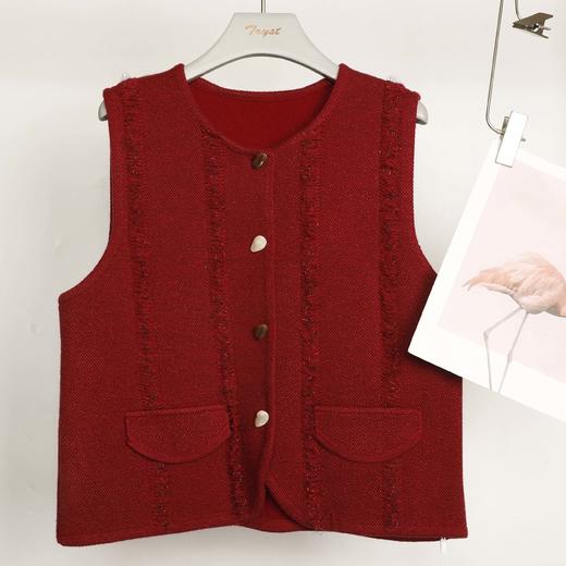 微信25D618-1101混纺马甲 商品图1