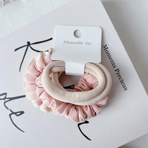 日常通勤布圈超弹组合组合发圈（4根）-纪念日百货门店同款169256909 商品图3