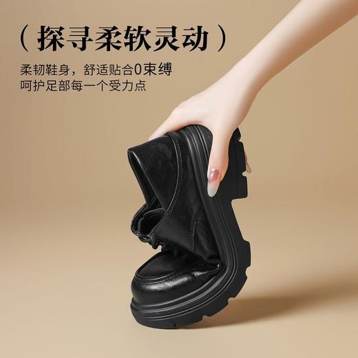 ZHR则则英伦风单鞋粗跟乐福鞋2026夏季百搭小皮鞋ins通勤玛丽珍鞋 商品图3