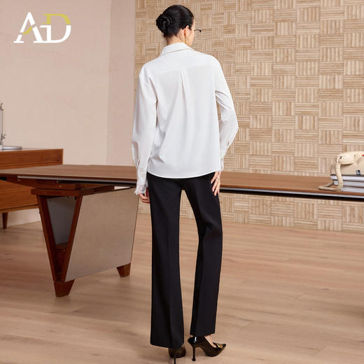 AD正式场合职业装套装女春季2026新款职场穿搭白色衬衫西裤一整套 商品图4