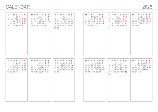 华师2026校历日历本 商品图2