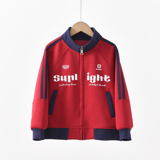 【MUBENMI木本木米2601撞色拉条外套】春日校园风撞色设计，复古撞色棒球服版型❗️回头率100%立领+拉链设计，防风不闷汗，春日刮风天也不怕娃着凉🥶 商品图5