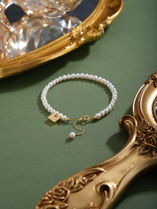 子佩集【时光凝华】银S925珍珠惜王妃手链【SGB1150003】镀金钱包2602 商品图5