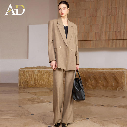 AD韩版气质西装套装女高智感洋气阔腿裤两件套春季职业装2026新款 商品图0