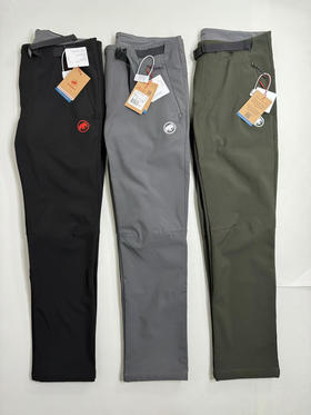 原单正品 MAMMUT猛犸象Clion红标软壳裤，定义户外保暖新境界！
黑色/灰色/军绿  S-XXL