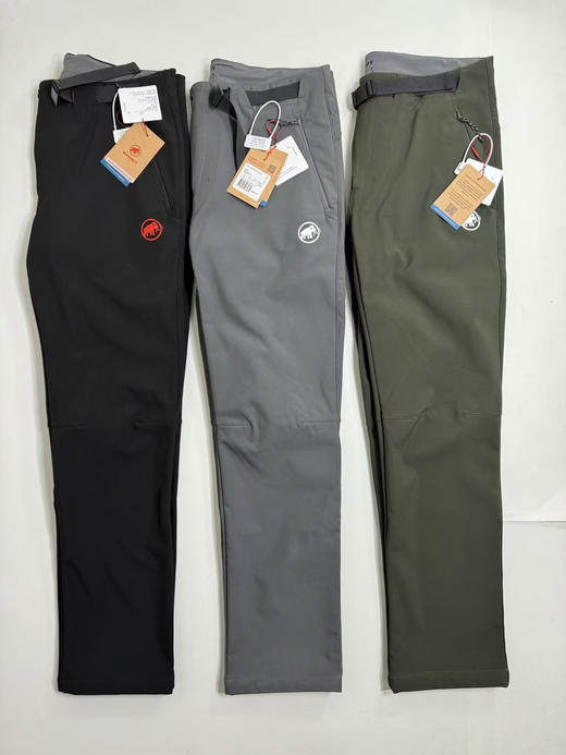 原单正品 MAMMUT猛犸象Clion红标软壳裤，定义户外保暖新境界！
黑色/灰色/军绿  S-XXL 商品图0