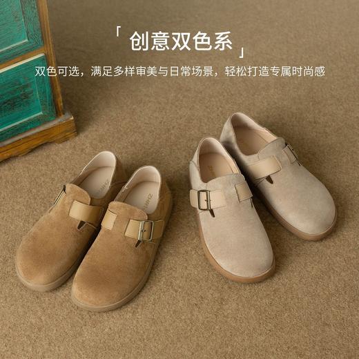 ZHR则则复古休闲勃肯鞋女秋季新款一脚蹬软底单鞋百搭懒人豆豆鞋 商品图7