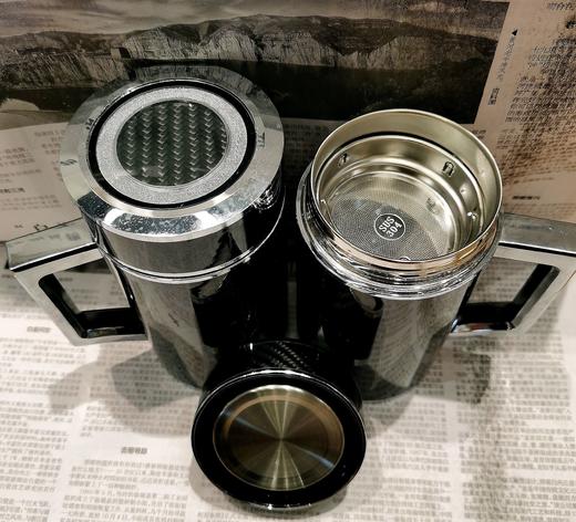 泉盛碳纤维办公杯白铬 商品图1