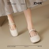 ZHR玛丽珍鞋女2025新款法式圆头浅口单鞋女时尚百搭平底ins小皮鞋 商品缩略图0