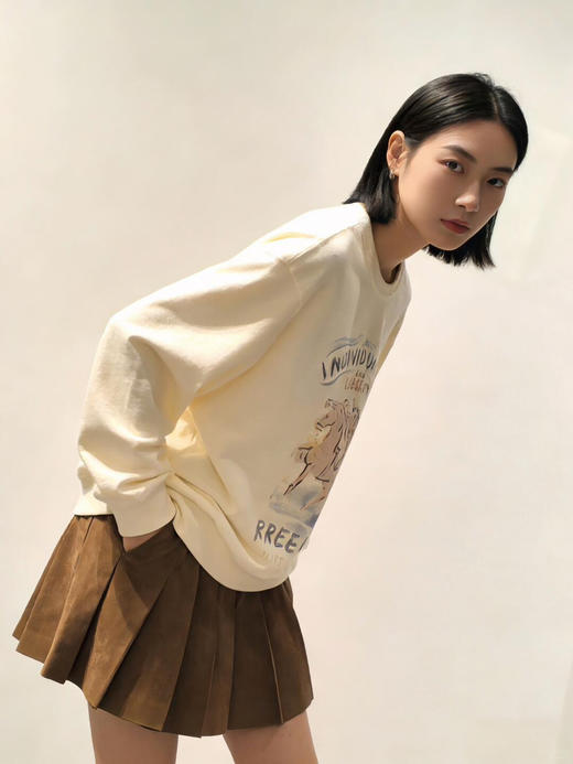 MOC*O新款生肖马年限定系列 彩绘印花T恤/卫衣 商品图3