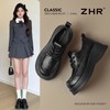 ZHR则则时尚复古厚底增高英伦单鞋2026新款一脚蹬气质通勤小皮鞋 商品缩略图1