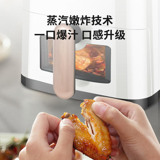 【一年质保】志高 双旋钮操作简单无油烘炸健康可视空气炸锅6L 商品图1
