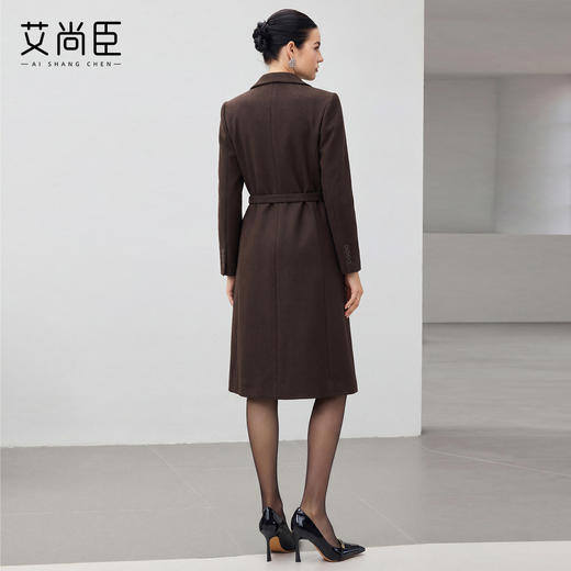 中长款大衣外套两穿高级感复古西装连衣裙女收腰显瘦气质通勤羊毛 商品图4