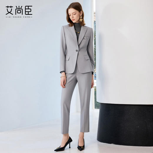 艾尚臣高级感职业套装女秋冬轻熟风通勤穿搭气质职场经理OL工作服 商品图2