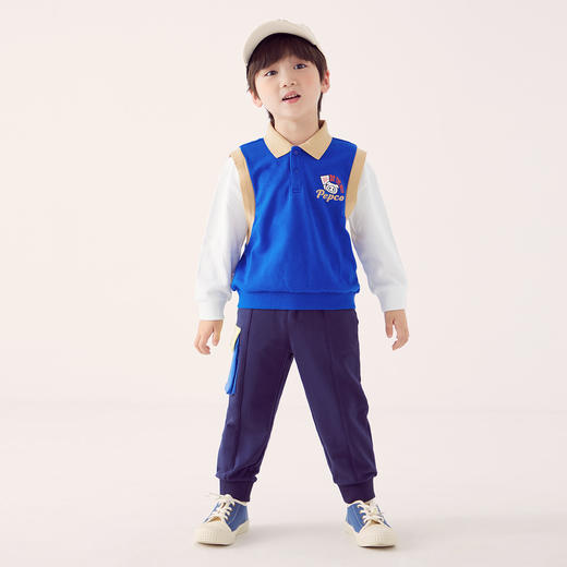 502-童翻领长袖针织衫 商品图2