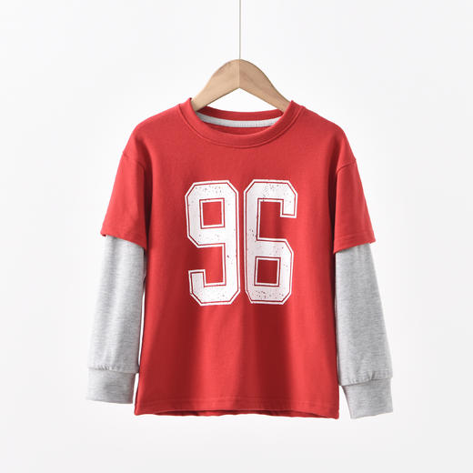 【MUBENMI木本木米2610数字拼袖T恤】儿童复古数字拼袖T恤｜美式风格，潮流担当~软到犯规+百搭到哭｜3色闭眼入不踩雷✨ 商品图6