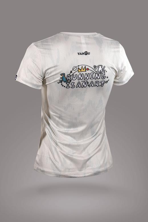 严素跑步TEE,跑步即艺术2.0 RUNNING IS AN ART too,男/女款,轻量 短袖T恤 速干快干 严素态度 商品图3