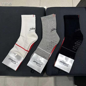 韩单男士titleist高尔夫球袜，新款运动休闲中短袜百搭袜子，带防滑颗粒  ，均码39-44
白色/花灰色/黑色。特价99两双包邮