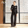 AD酒店经理职业套装女长袖西装套装黑色气质短外套2026新款直筒裤 商品缩略图3